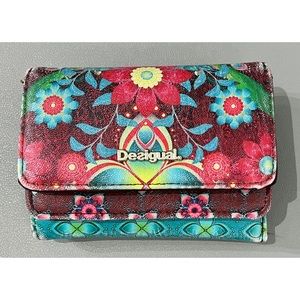 Desigual Floral Foldable Flap Wallet